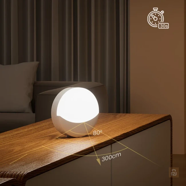 Светильник ночной Yeelight Motion Sensor Night Light (YLYYD-0016), 1Вт/10Лм, 800мАч, 3000K, датчик 