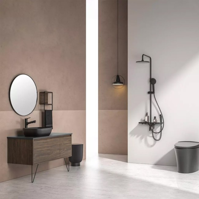 Душевая стойка DIIIB Shower Set Compression Black Diamond Series (DXLY006), 4 в 1