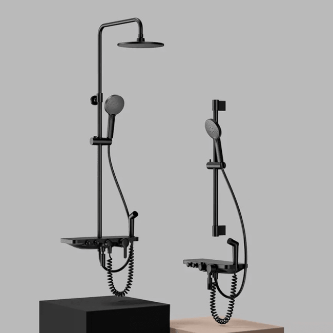 Душевая стойка DIIIB Shower Set Compression Black Diamond Series (DXLY006), 4 в 1