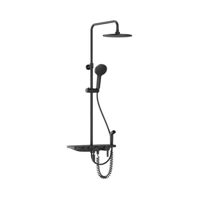 Душевой комплект DIIIB Shower Set Compression Black Diamond Series (DXLY006), 4 в 1