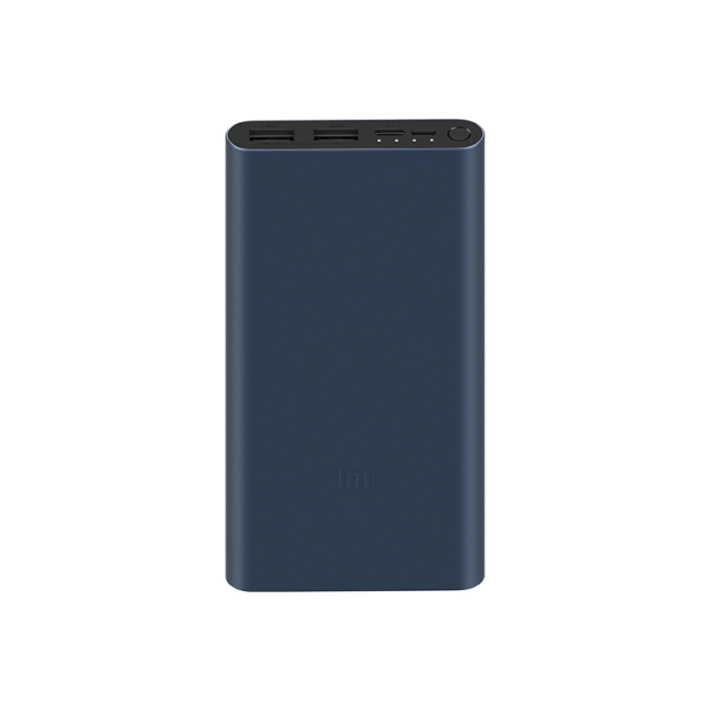Внешний аккумулятор Xiaomi Mi PowerBank 3 (PLM13ZM), 10000мАч, 18Вт, USB-C, двусторонняя быстрая зарядка