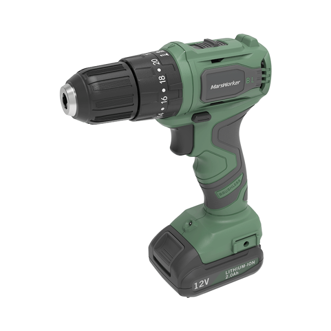 Дрель ударная-шуруповерт MarsWorker 12V Lithium Drill (MSBLID1201-04),12V/2000мАч, 35NM