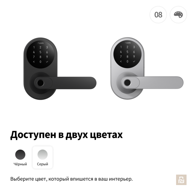 Дверной замок Aqara Smart Lock U300 (DL-D02D), Thread/BLE/NFC