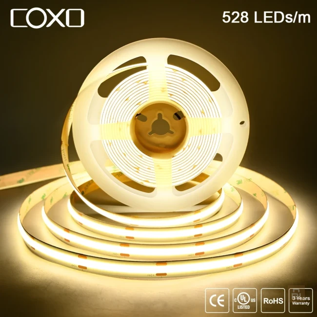 Лента диодная COXO A5000-528-40K-V24-R90-NWP-W14-B10-A2, 24В, 14Вт/1550Лм/м, RA90, IP20