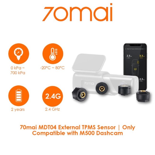 Датчик 70 mai External TPMS Sensor (Midrive T04), 4 шт
