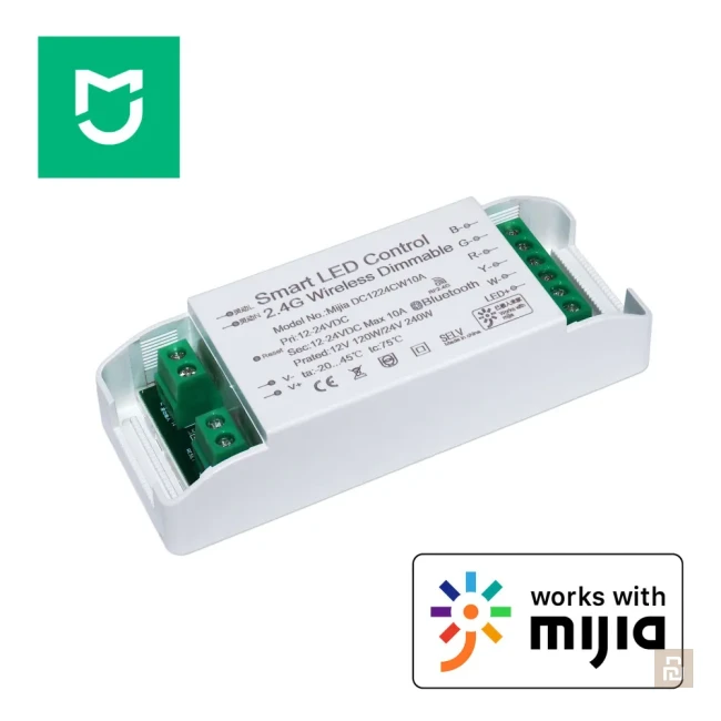 Контроллер для диодной ленты Mijia RGBCW (DC1224CW10A), 12-24Вт, 10A, BLE, Mi Home