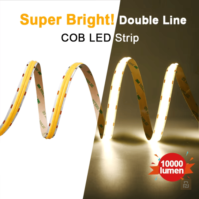 Лента диодная COXO Super Bright A5000-D600-40K-V24-R90-NWP-W24-P12-A2, 24В, 24Вт/м, 1900Лм/м, 12мм, 4000K, IP20, 5м