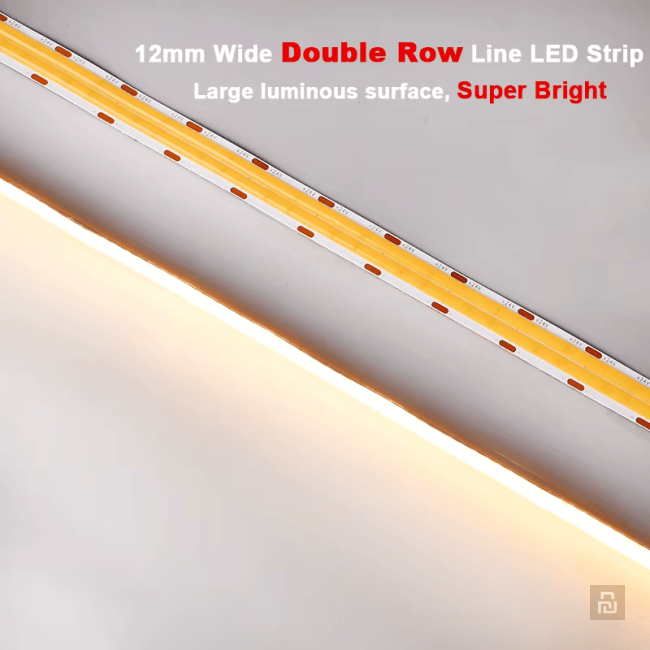 Лента диодная COXO Super Bright A5000-D600-40K-V24-R90-NWP-W24-P12-A2, 24В, 24Вт/м, 1900Лм/м, 12мм, 4000K, IP20, 5м