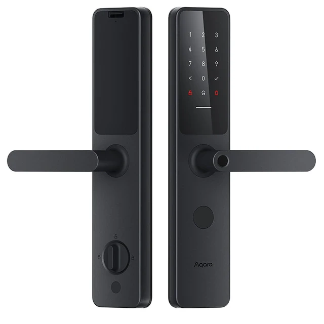 Дверной замок Aqara Smart Door Lock A100 (ZNMS02ES), ZigBee/BLE 5.0/NFC, 8xAAA, двери 40-80мм