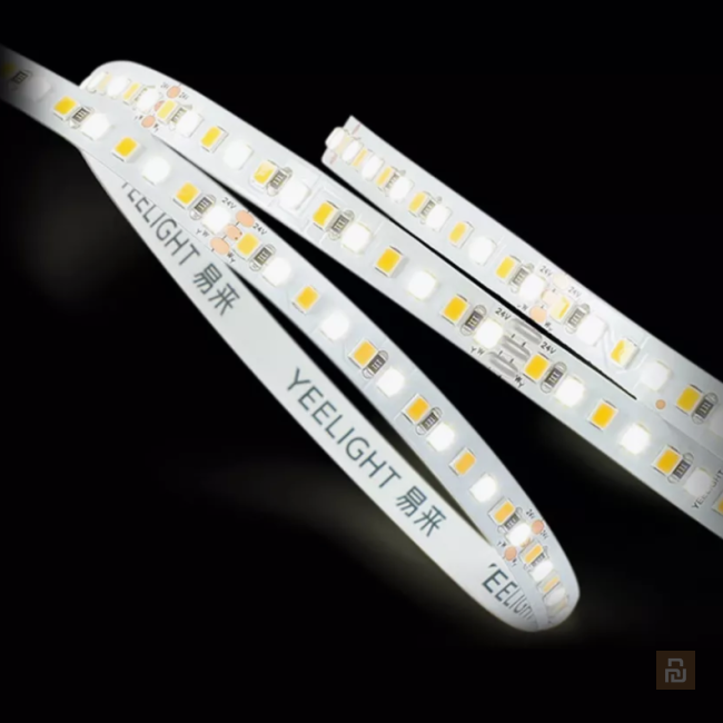Лента светодиодная Yeelight Pro Low voltage tunable lightstrip, 24В, 10Вт/м, 1000Лм/м, 120шт/м, 2700-6500K, IP20