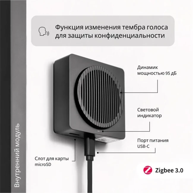 Дверной звонок Aqara Smart Door Bell G4 (SVD-KIT1), Wi-Fi/Matter, 1080p, IPX3, до 512Гб, 6хAAA Дверной звонок Aqara Smart Door Bell G4 (SVD-KIT1), Wi-Fi/Matter, 1080p, IPX3, до 512Гб, 6хAAA