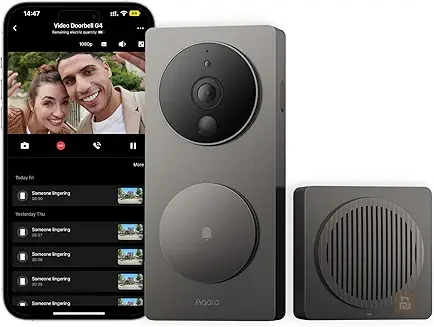 Дверной звонок Aqara Smart Door Bell G4 (SVD-KIT1), Wi-Fi/Matter, 1080p, IPX3, до 512Гб, 6хAAA Дверной звонок Aqara Smart Door Bell G4 (SVD-KIT1), Wi-Fi/Matter, 1080p, IPX3, до 512Гб, 6хAAA