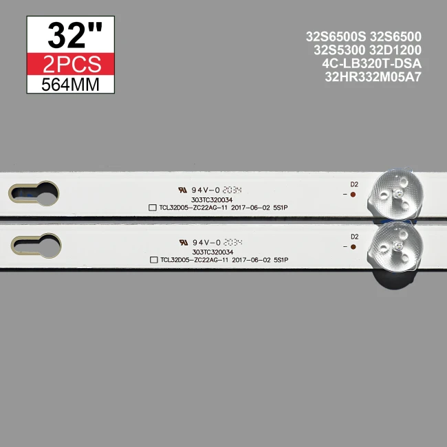 Подсветка для ТВ Xiaomi 303TC320034 TC32L72A-V01 4C-LB320T-DSR, 5LED, для L32M7-EARU,  2шт, Original