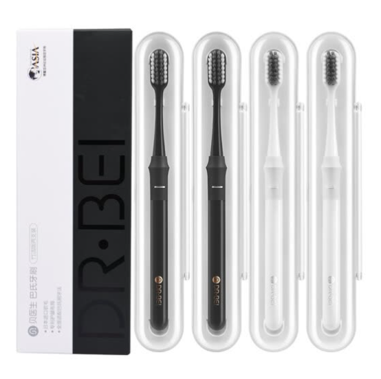 Набор зубных щеток Dr.Bei Pasteur toothbrush (bamboo clean version) 4шт