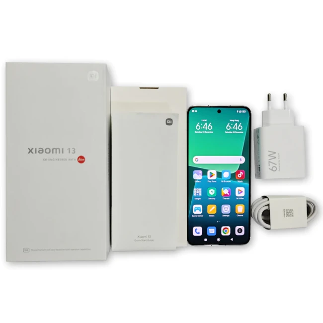 Смартфон Xiaomi 13, 6.36" OLED 120Гц, Snapdragon® 8 Gen2, Leica 50+10+12/32Мп (x3), 4500мАч, 67/50/10Вт, IP68, Harman Kardon