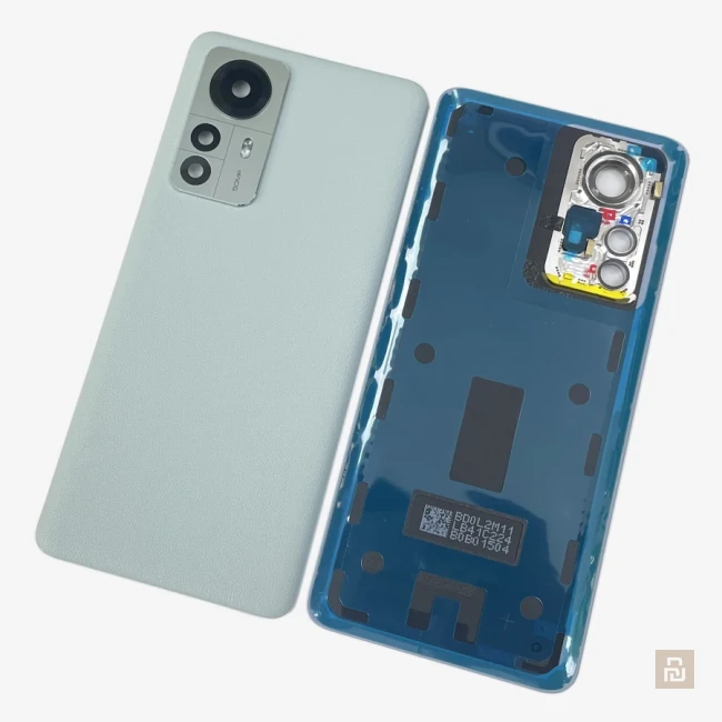 Крышка задняя для Xiaomi 12 Pro, кожа зелёная