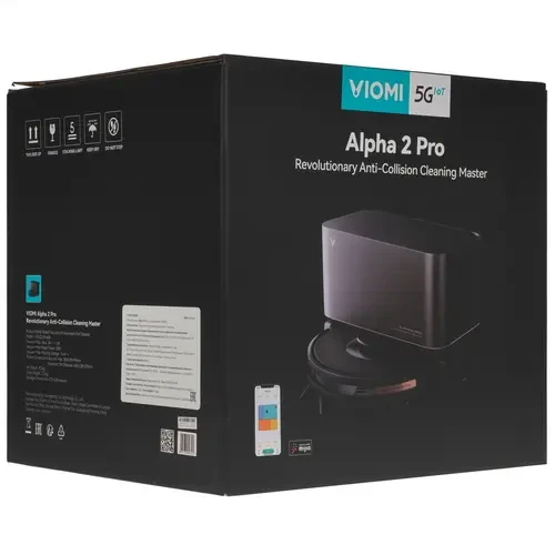 Пылесос-робот с базой самоочистки Viomi Alpha 2 Pro (VXVC15-JC), 4000Па/5200мАч