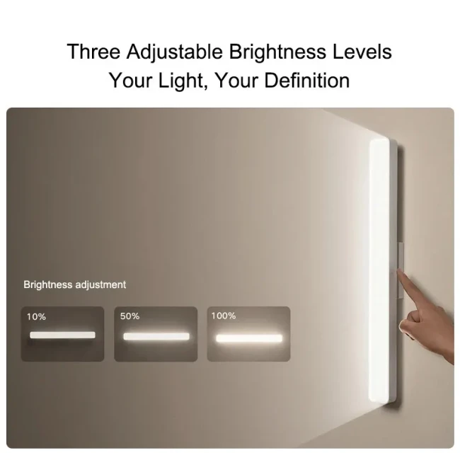 Лампа магнитная Xiaomi Magnetic Reading Light Bar (9290041698), 5Вт, 4000K, 2000аАч, RA90, 360x37x40мм