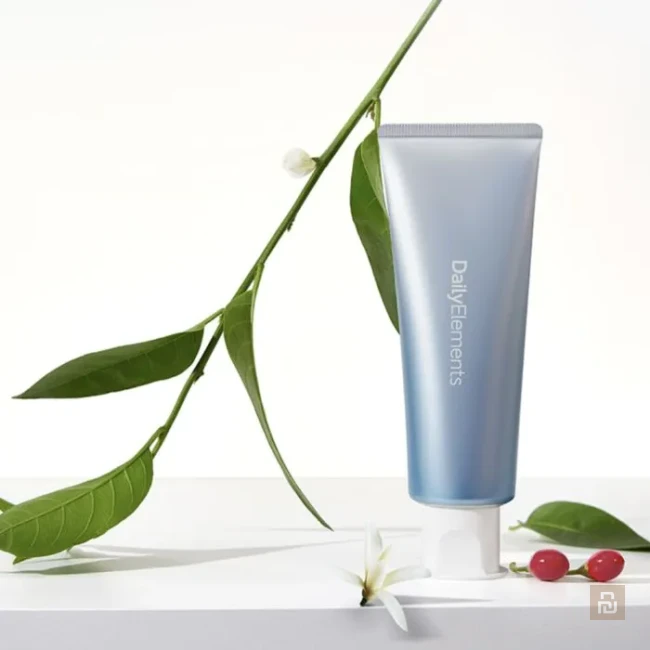 Зубная паста Daily Elements Anti-moth and Gum Protection Probiotic Toothpaste White Tea (DE07YG002), 120г, активный фтор, зелёный чай.