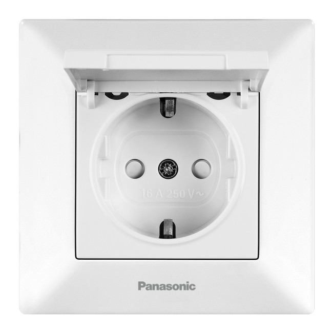 Розетка Panasonic Arkedia Slim (WNTC03102SL), с крышкой