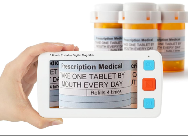 Видео увеличитель электронный Portable Digital Video Magnifier, 4.3", 4-32х, 2Гб