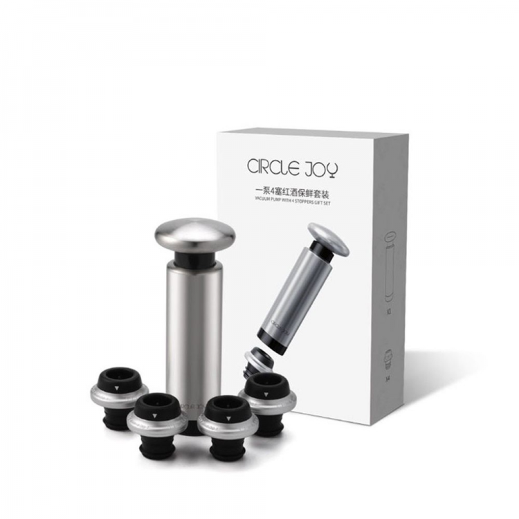 Circle joy набор для вина. Набор аксессуаров Xiaomi circle Joy Vacuum Pump with 4 Stoppers Gift Set CJ-js05. Винный набор Xiaomi circle Joy Vacuum Pump CJ-js05. Набор для вина circle Joy. Набор для вина Сяоми.
