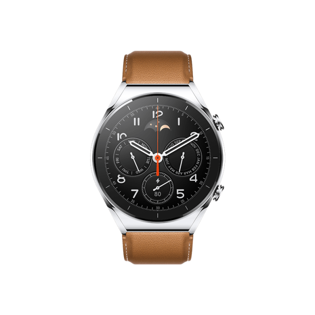 Смарт-часы Xiaomi Watch S1, 1.43"OLED (466x466), 470мАч, сапфир, кожаный ремешок, микрофон