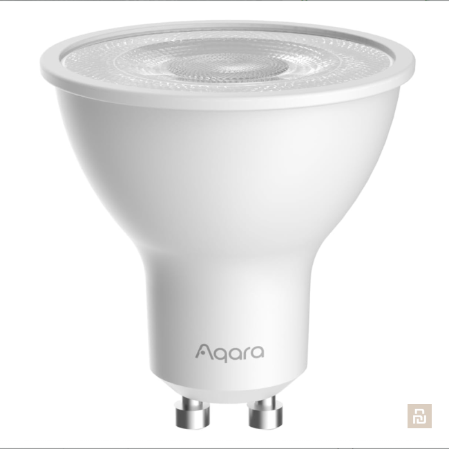 Лампа LED GU10 Aqara Smart LED Light Bulb T2 (LB-L03), Thread/Zigbee, 450Лм, 2000–9000К