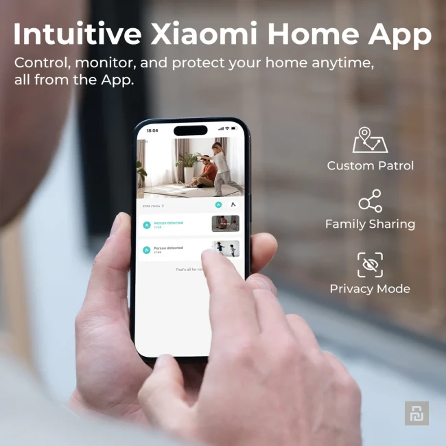 Камера наблюдения iMiLAB C40 (CMSXJ112A), 8Мп/1440p, до 256Гб