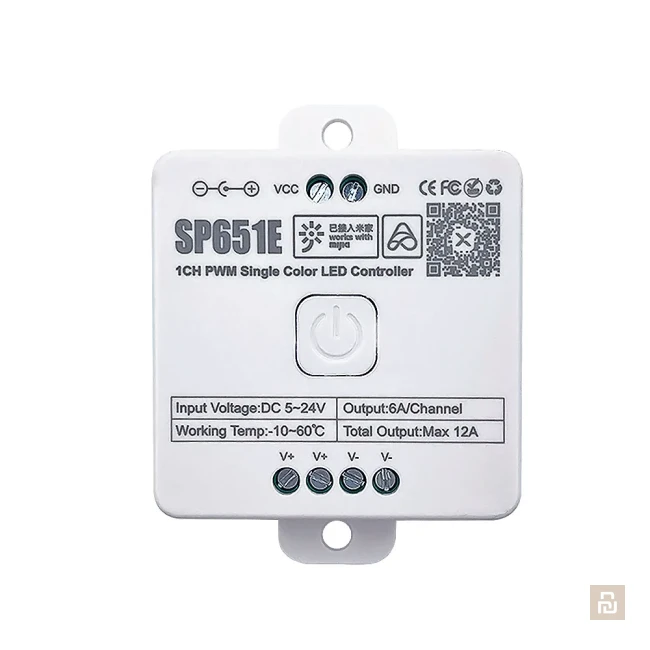 Контроллер диодных лент Mijia 1CH PWM Single Color (SP651E), Bluetooth, 12A, Xiaomi Home