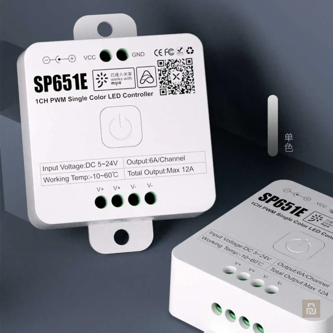Контроллер диодных лент Mijia 1CH PWM Single Color (SP651E), Bluetooth, 12A, Xiaomi Home