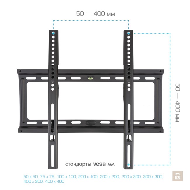 Кронштейн KROMAX IDEAL-3, Vesa 400x400, 50кг.