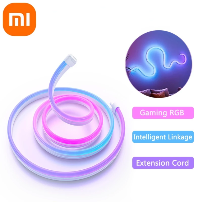 Лента светодиодная Xiaomi Smart Light Strip Pro (9290029073), WI-FI/BLE, 220В/17Вт, 2м (до 5м), синхронизация с ТВ/ПК