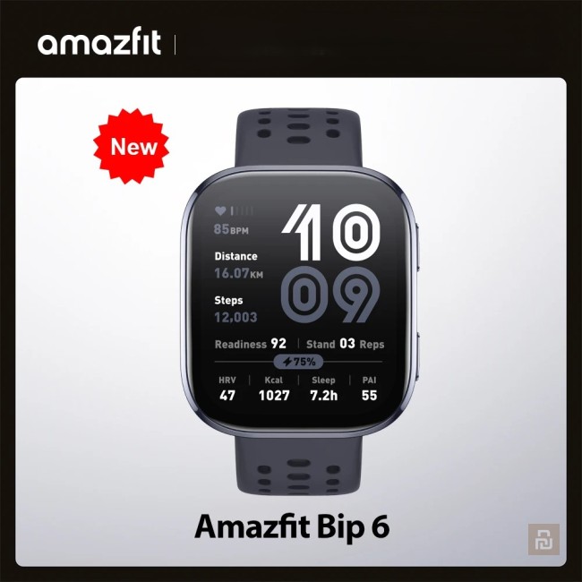 Смарт-часы Amazfit Bip 6 (A2215), 1.97"OLED (390x450), GPS, звонки, Zepp OS 4.5