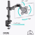 Кронштейн настольный ONKRON D121E, 34", 8кг