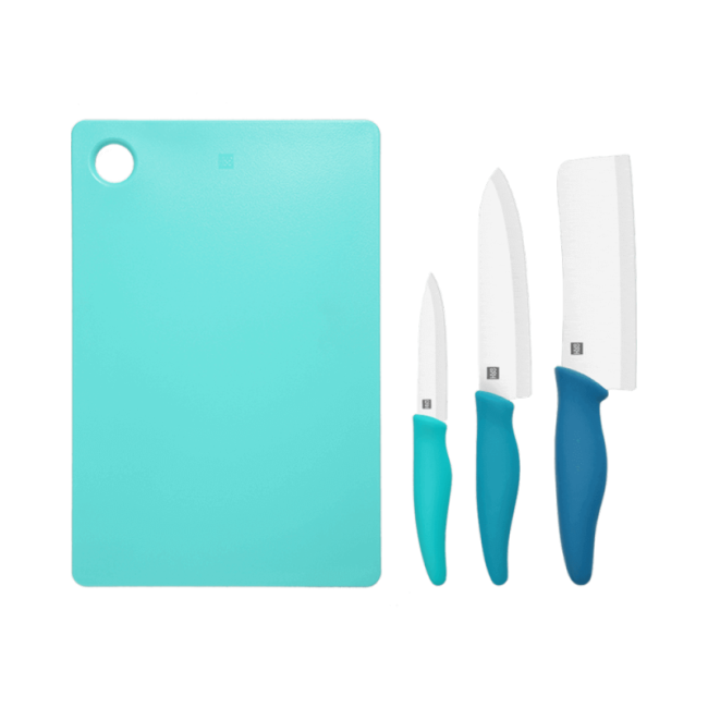 Набор ножей HuoHou Ceramic Knife Cutting Board Set, керамика 3шт c разделочной доской